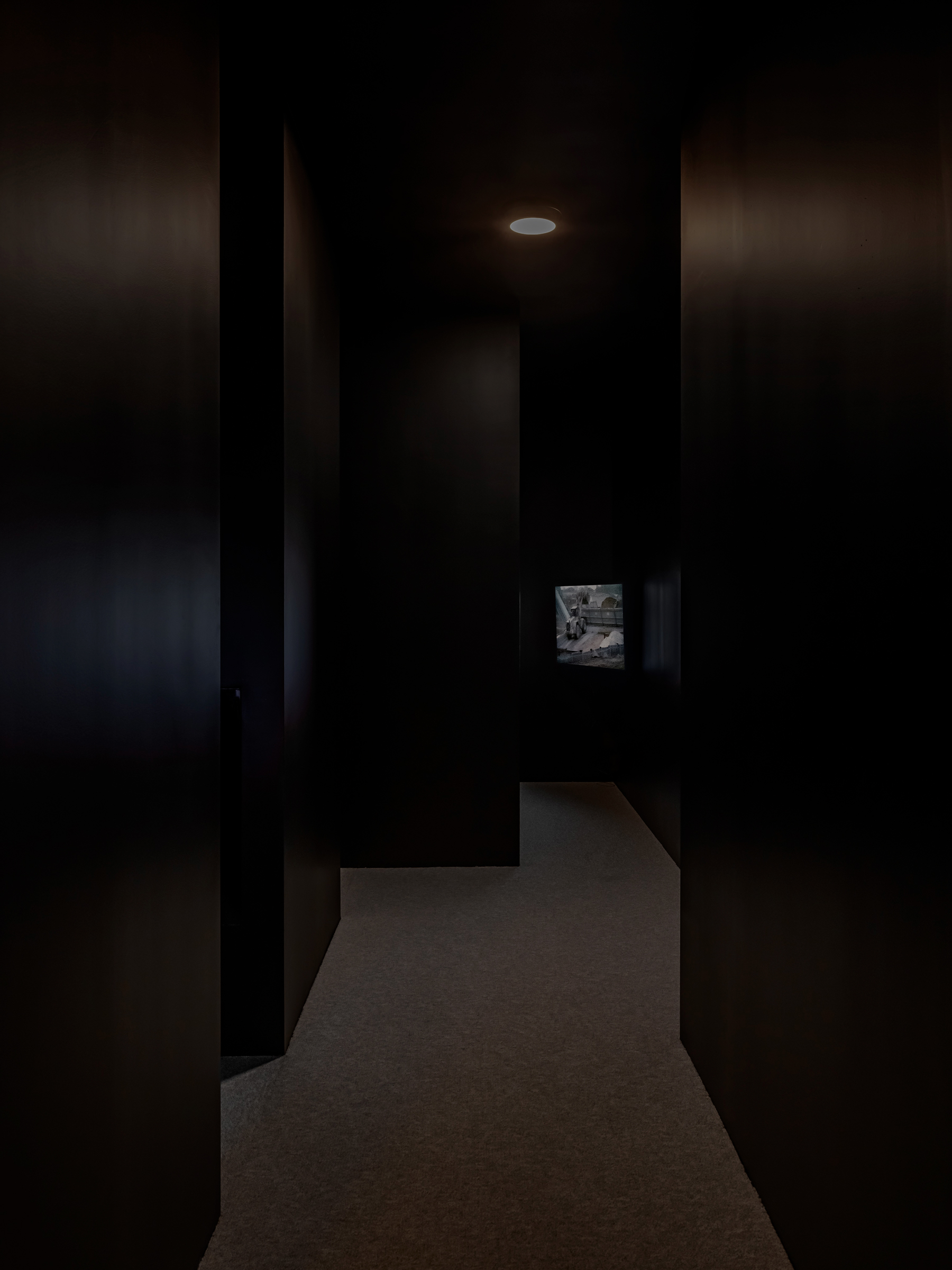 Interior video booth architecture